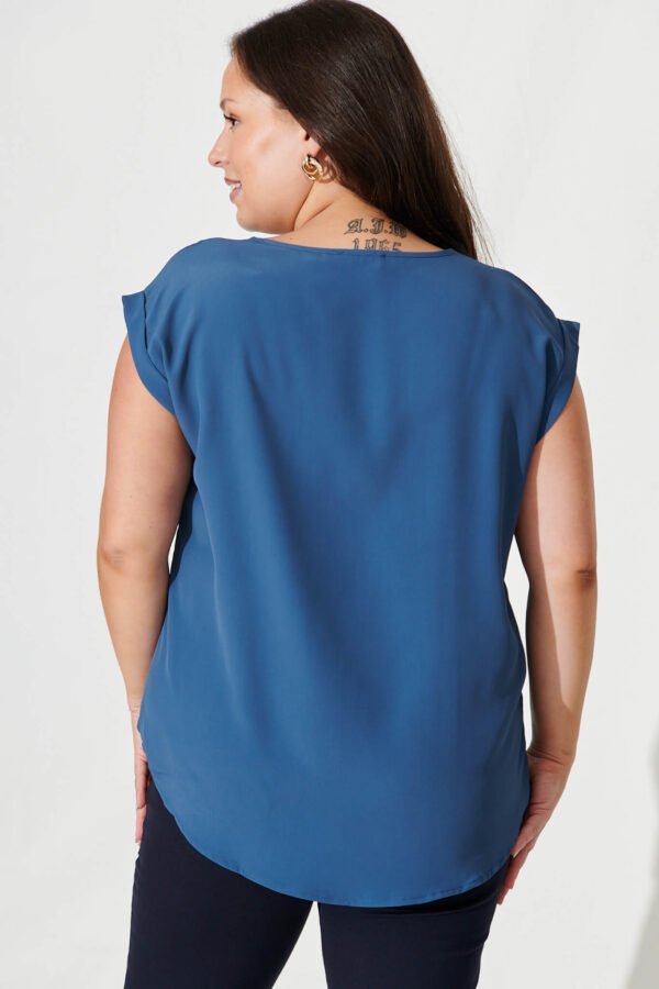 Top in Charcoal with Apricot Floral - Image 15