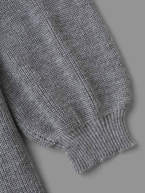 Cable Knit Elastic Waist Midi Sweater Dress - Image 7