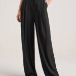 Oversized High Waisted Pleat Front Trousers - Image 2