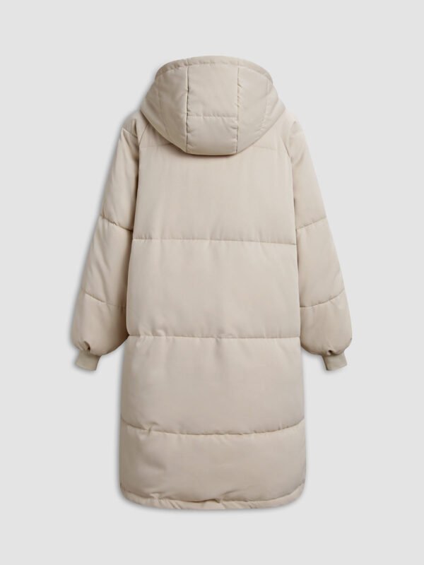 Long Hooded Puffer Parka Coat - Image 10