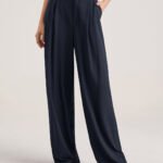 Oversized High Waisted Pleat Front Trousers - Image 16