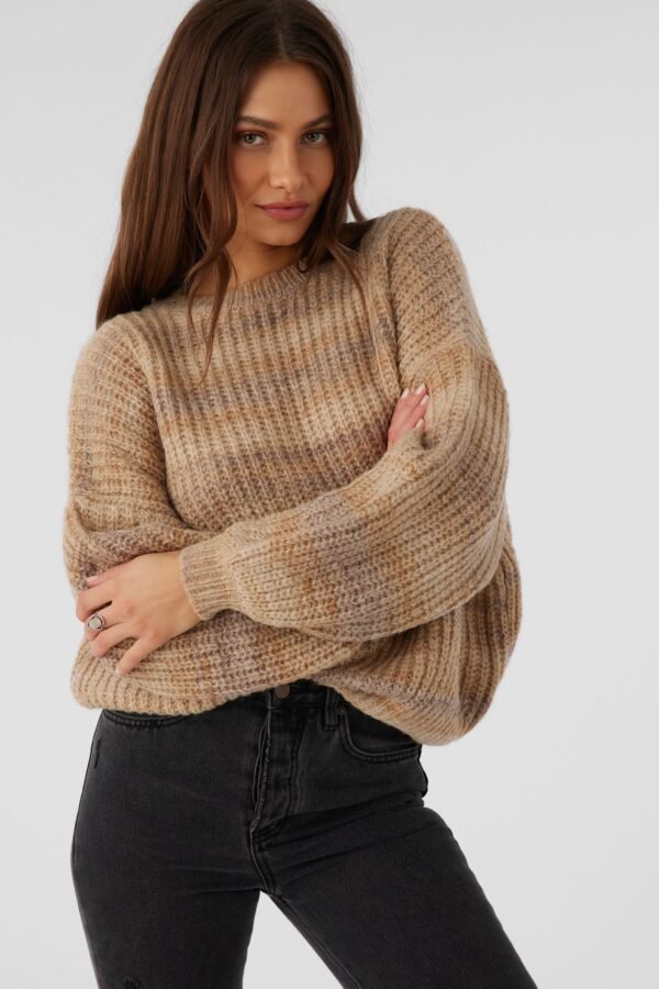 OMBRE STRIPE SLOUCHY SWEATER - Image 9