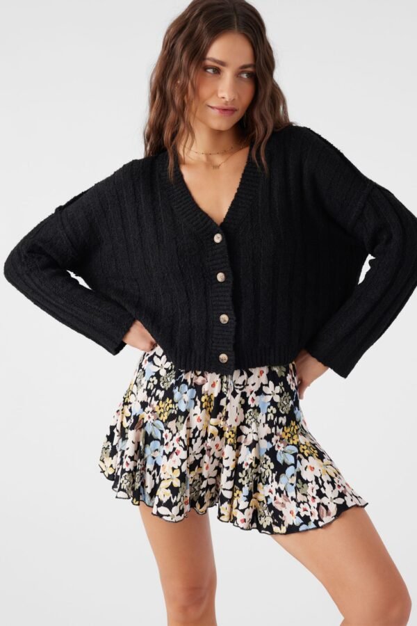 BUTTON FRONT SWEATER CARDIGAN