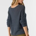 COTTON SLUB V-NECK SWEATER - Image 2