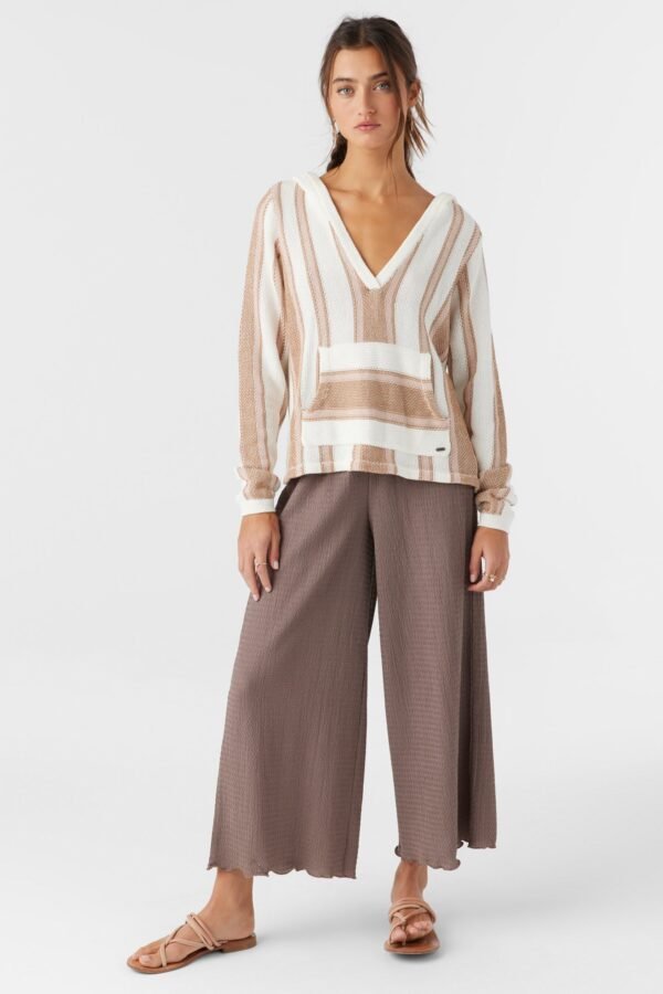 V-NECK HOODED SWEATER - Image 3